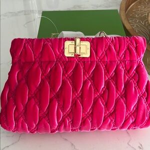 Luxurious Pink Quilted Women's Bag